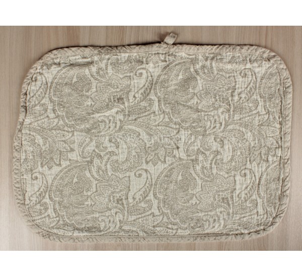 Полотенце-коврик льняное банное умягченное Эсмеральда