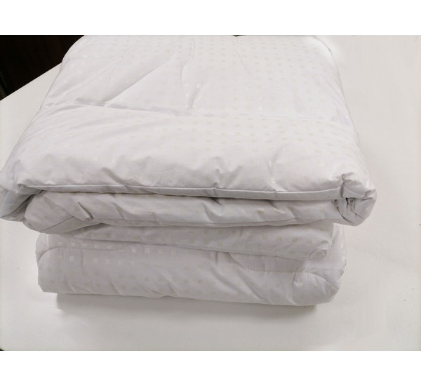 Одеяло стёганое 100% Овечья шерсть "Белое" 