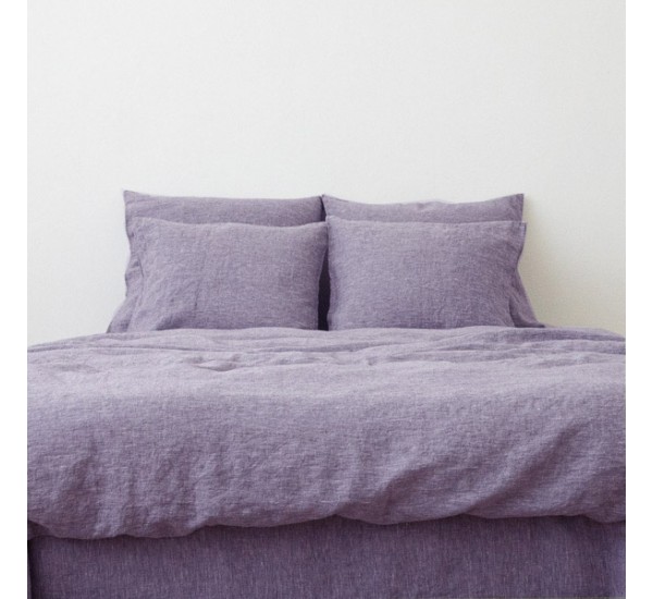Комплект умягченного постельного белья "Фиолетовый меланж" 