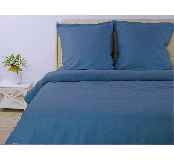 Комплект постельного белья "Цвет темно-синий"