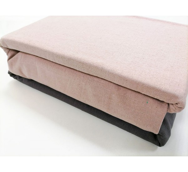 Комплект  постельного белья "Цвет Серо-розовый с графитом"